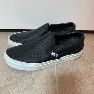 Vans Perf Leather Slip Ons